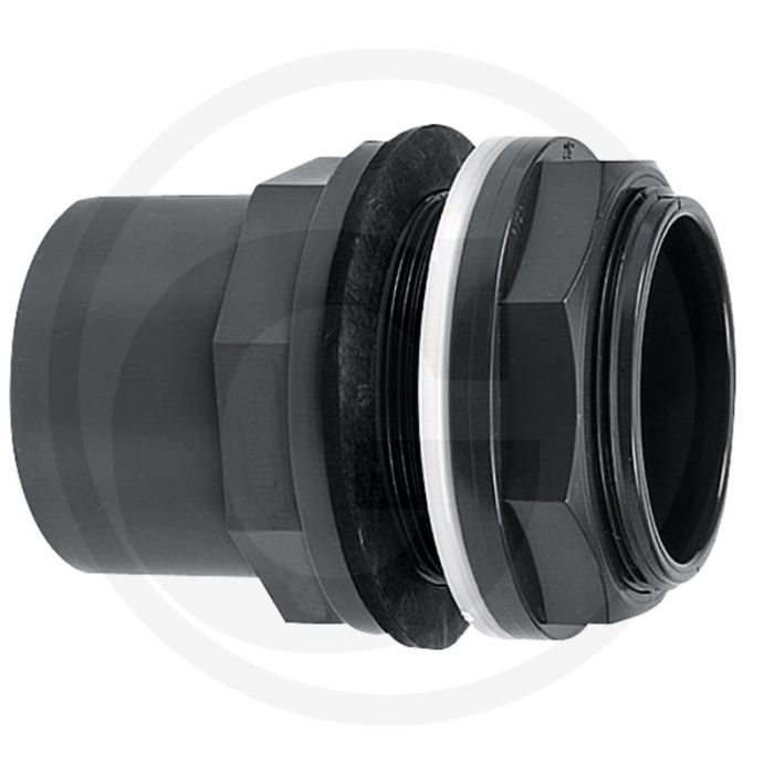 Tankaansluiting type a 50/63/2" pvc-u met lijmsok
