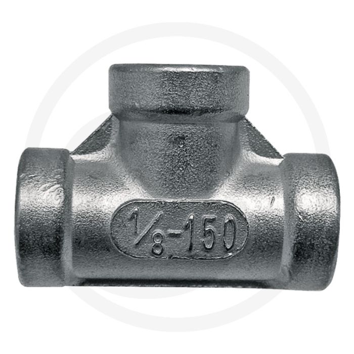 T-stuk 90° rvs 1 1/4" binnendraad