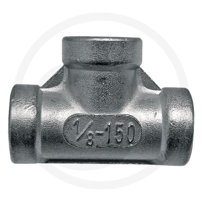 T-stuk 90° rvs 1 1/2" binnendraad