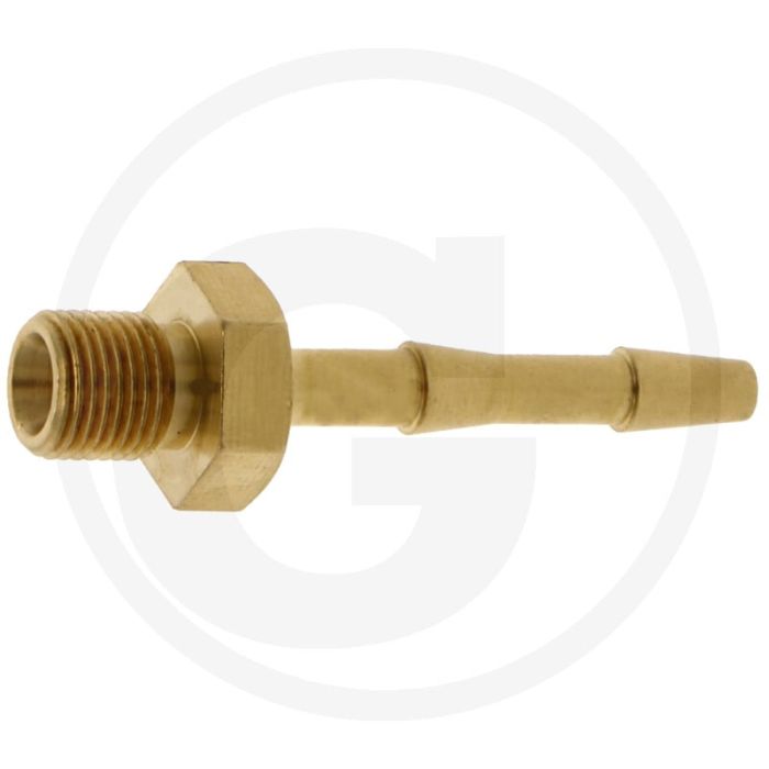 Slangtule 3/8" messing bsp 6mm Ø
