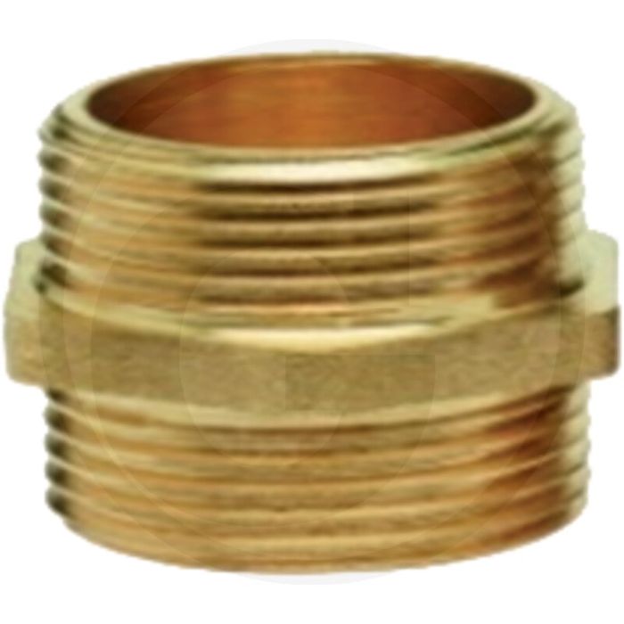 Dubbele nippel 3" messing bsp