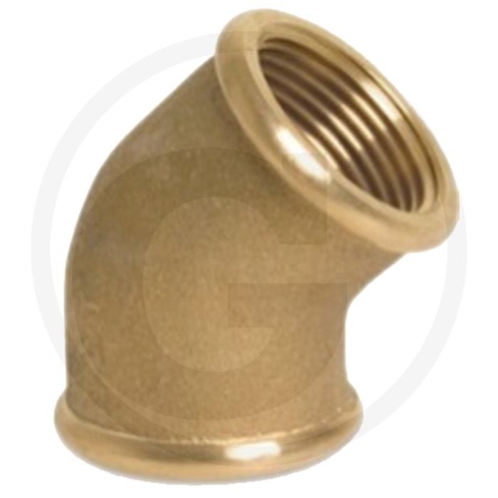 Bocht 45° bsp messing 2" binnendraad