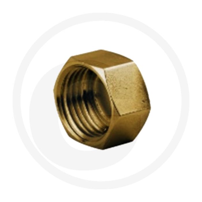 Blinde moer 1/2" bsp messing