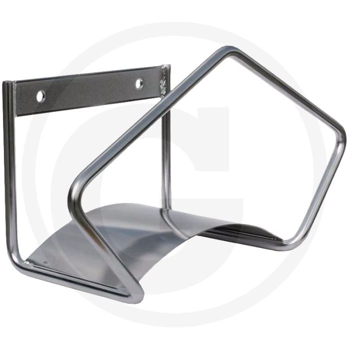 Wandslanghouder - roestvrij staal gepolijst, 40m bij 1/2" & 30m bij 3/4"
