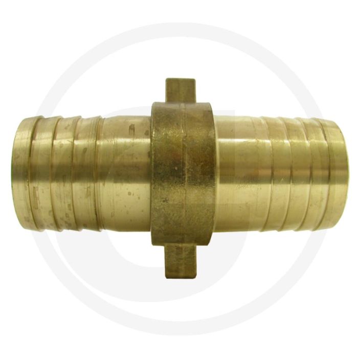 Dubbele slangtule - Ø 20mm, 3/4" aansluiting, messing