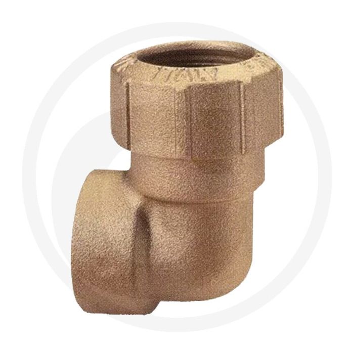Haakse bocht 90° - aansluiting: 3/4" - buitenbuis-Ø: 25mm - werkdruk: 16 bar