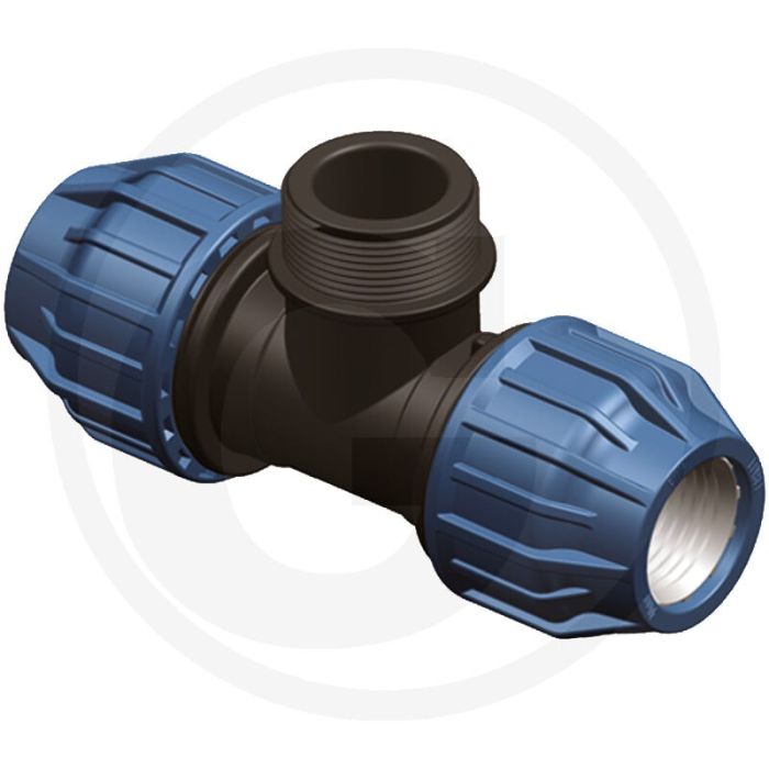 T-stuk 32mm 3/4" pp pn16