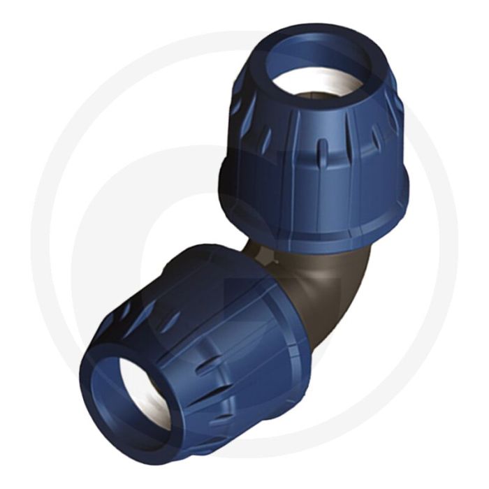 Haakse bocht 90° pp-polypropyleen Ø25mm max. 16 bar