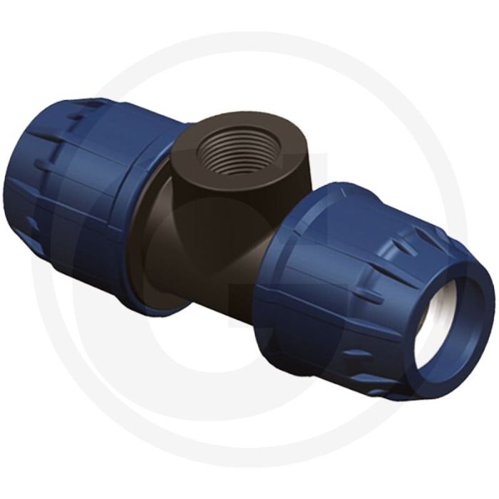 T-stuk 1" polypropyleen 32mm pn16 push fit