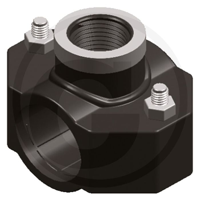 Aanboorzadel 50mm Ø 3/4" 16 bar pp-b o-ring rvs bouten
