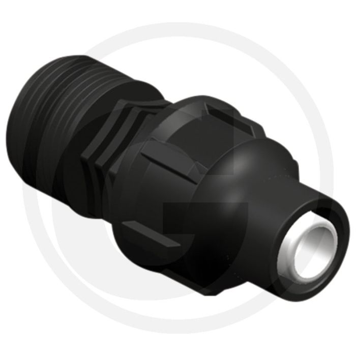 Schroefkoppeling 1" polypropyleen pp-b 16mm Ø 4 bar
