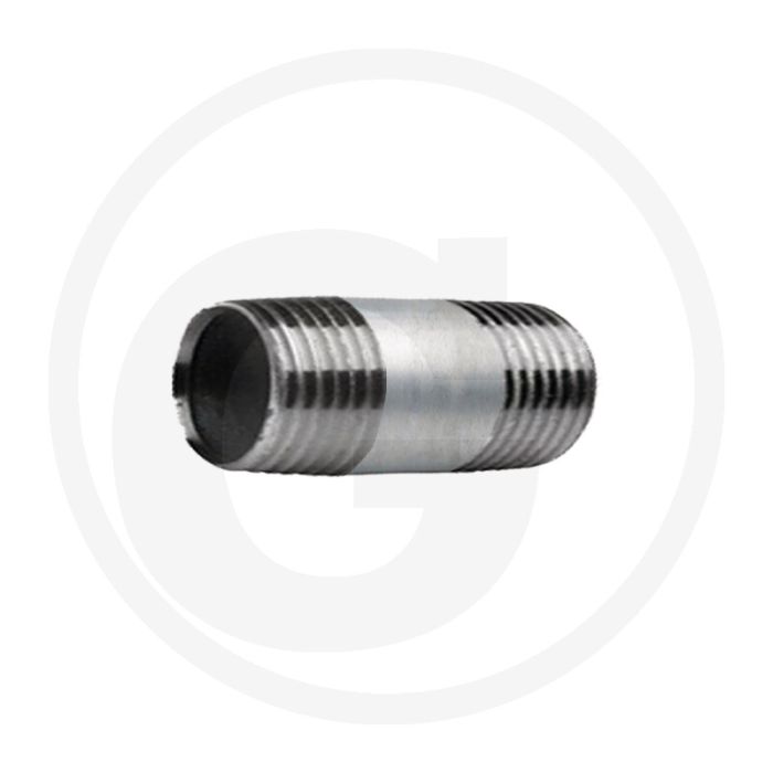 Pièce filetée 1/4" en acier, zinguée Longueur 40 mm