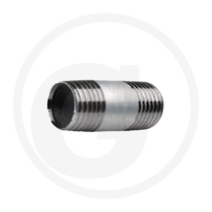 "fileté 3/8" acier, zingué 40mm"