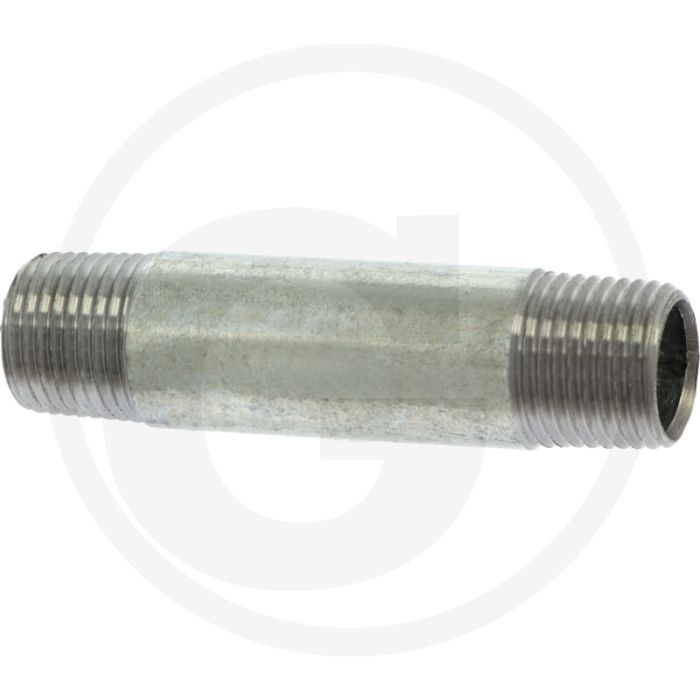 Pièce filetée 1/2" - longueur 80mm - acier, zingué