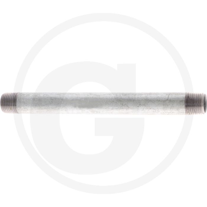 Draadstuk 1/2" staal, verzinkt 200mm lengte