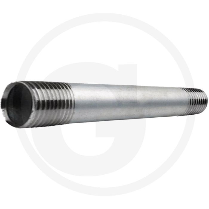 Draadstuk 1/2" - 500mm lengte - staal, verzinkt
