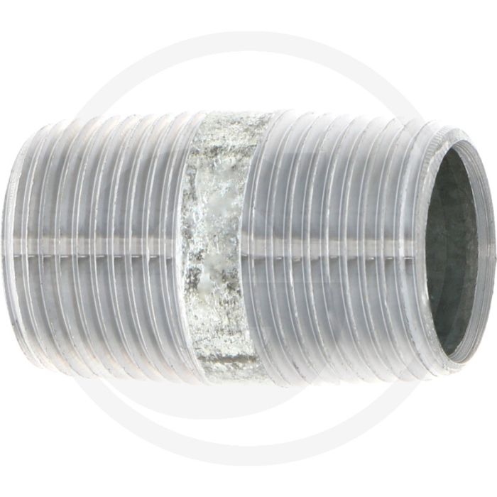 Draadstuk 3/4" staal, verzinkt 40mm