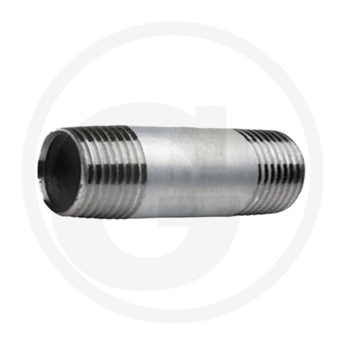 Draadstuk 3/4" staal, verzinkt 120mm