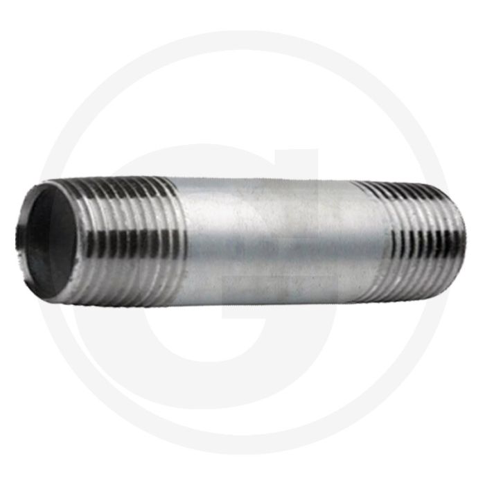 Draadstuk 3/4" staal, verzinkt 250mm