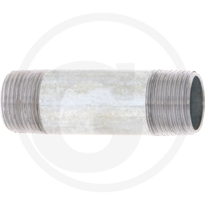 Pièce filetée 1" acier, zinguée 100mm