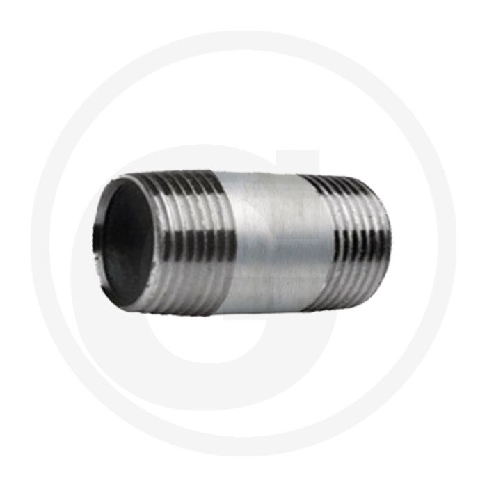 Draadstuk 1 1/4" staal, verzinkt 60mm
