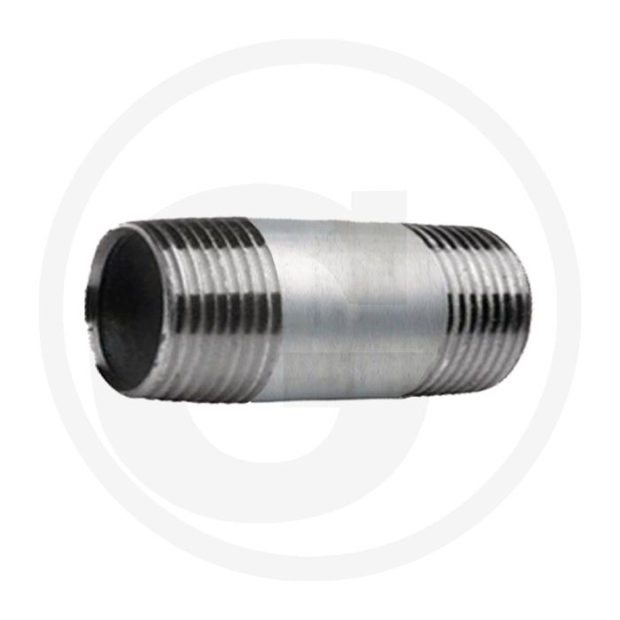 Draadstuk 1 1/4" staal, verzinkt 100mm