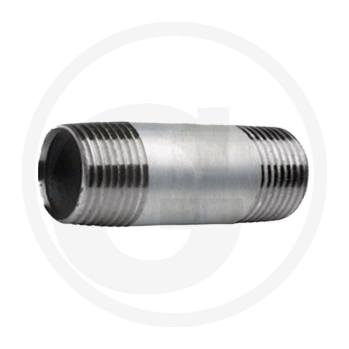 Draadstuk 1 1/4" staal, verzinkt 120mm