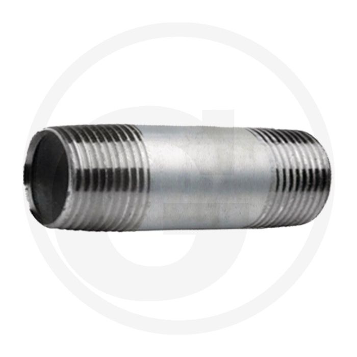 Draadstuk 1 1/4" staal, verzinkt 180mm
