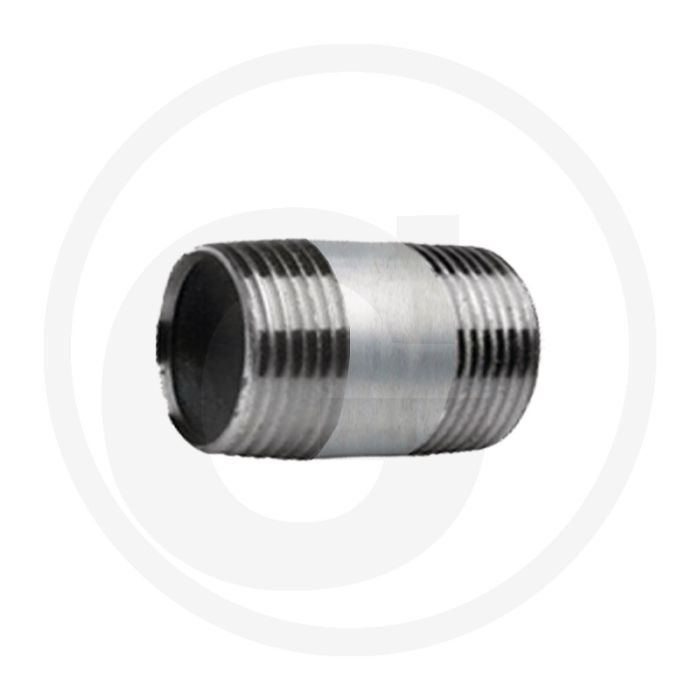 Draadstuk 1 1/2" staal, verzinkt 40mm