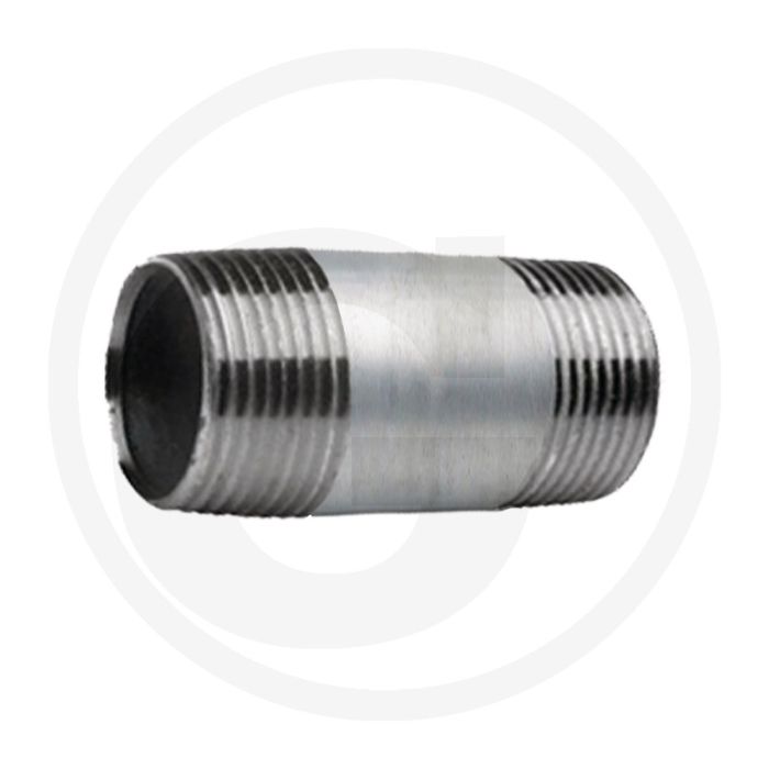 Draadstuk 2 1/2" staal, verzinkt 100mm