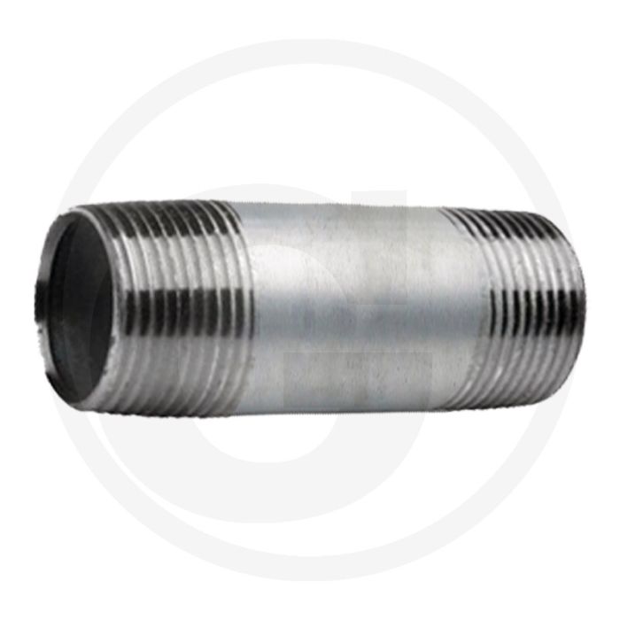 Draadstuk 2 1/2" staal, verzinkt 200mm