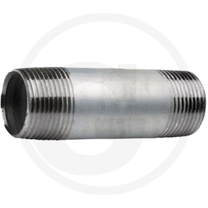 Draadstuk 2 1/2" staal, verzinkt 300mm
