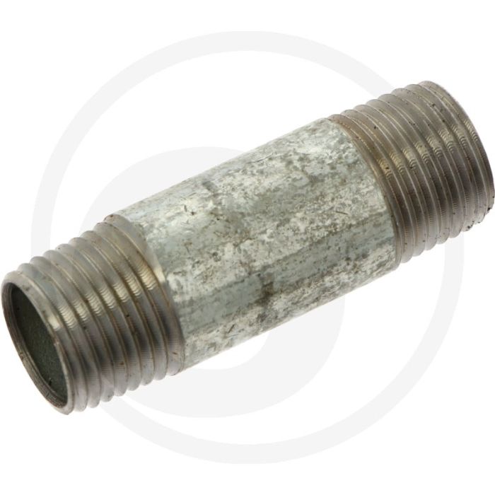 Draadstuk - lengte 60mm, 1/2" aansluiting, staal, verzinkt
