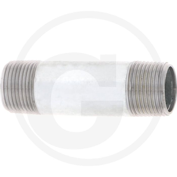 Draadstuk 3/4" staal, verzinkt 80mm