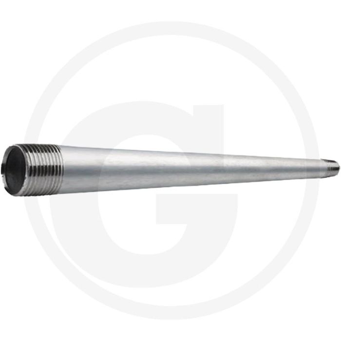 Draadstuk 1" staal, verzinkt, lengte 1500mm