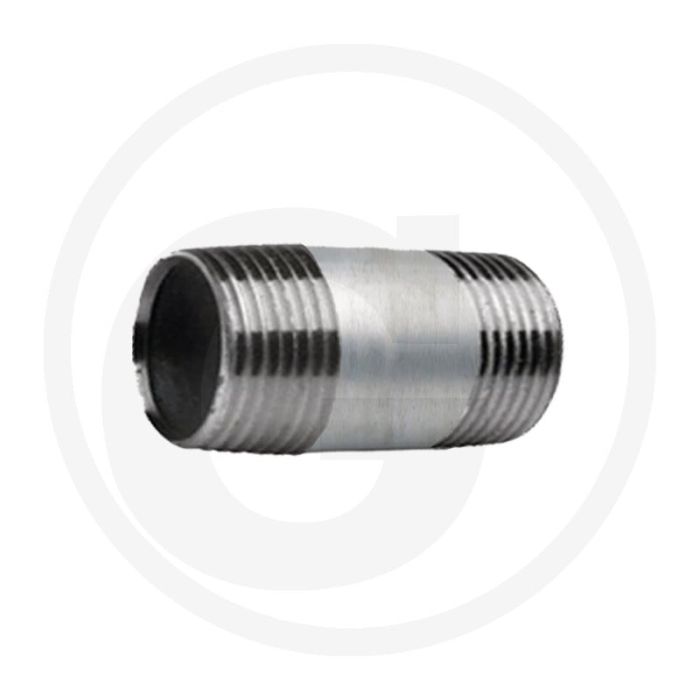 Draadstuk 1 1/4" staal, verzinkt 60mm