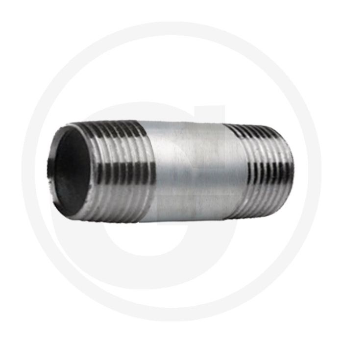 Draadstuk 1 1/4" staal, verzinkt 100mm