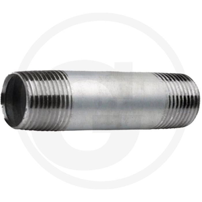 Draadstuk 1 1/4" staal, verzinkt 300mm