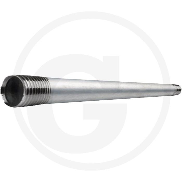 Draadstuk 1 1/4" staal, verzinkt, lengte 1000mm