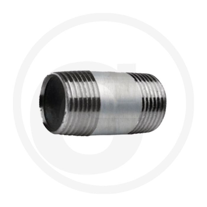 Draadstuk 1 1/2" staal, verzinkt 60mm