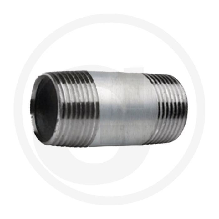 Draadstuk 2 1/2" staal, verzinkt 100mm