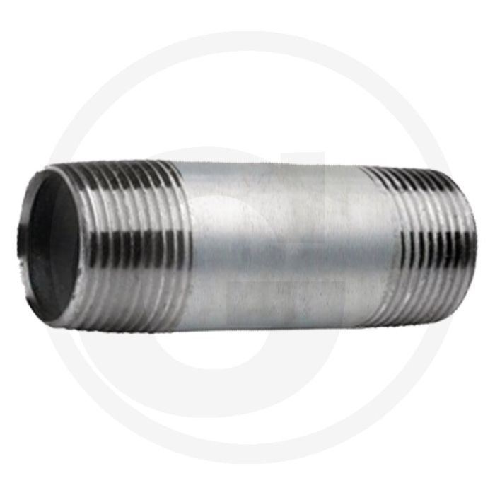 Draadstuk 2 1/2" staal, verzinkt, lengte 250mm