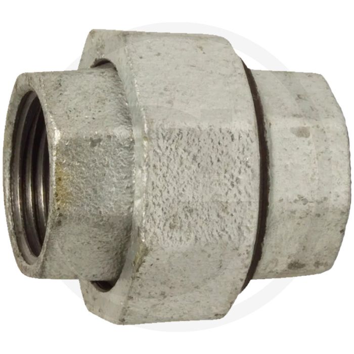 Schroefkoppeling 3/8" gietijzer conisch afdichtend