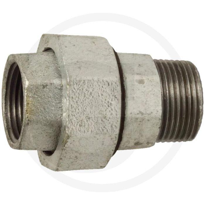 Schroefkoppeling 3/4" gietijzer conisch afdichtend