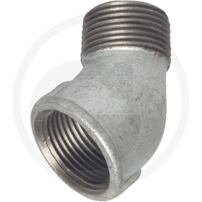 Coude 45° fonte 1/2" filetage femelle / filetage mâle