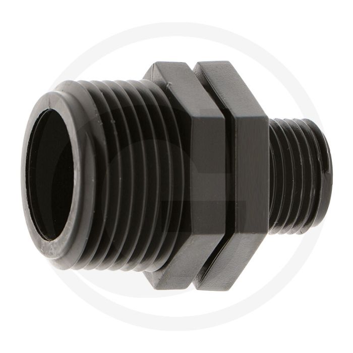 Adaptateur double mamelon 1" x 1/2" - pression de service 10 bar