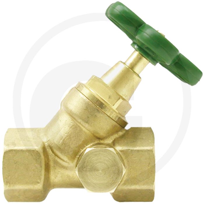 Hoekafsluitventiel met leegmaken, 1/2" aansluiting, 70mm bouwhoogte
