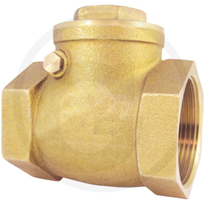 Ms-terugslagkleppen metalen afdichting - aansluiting: 3/4", bouwhoogte: 56,5mm Ms-terugslagkleppen metalen afdichting - aansluiting: 3/4", bouwhoogte: 56,5mm
