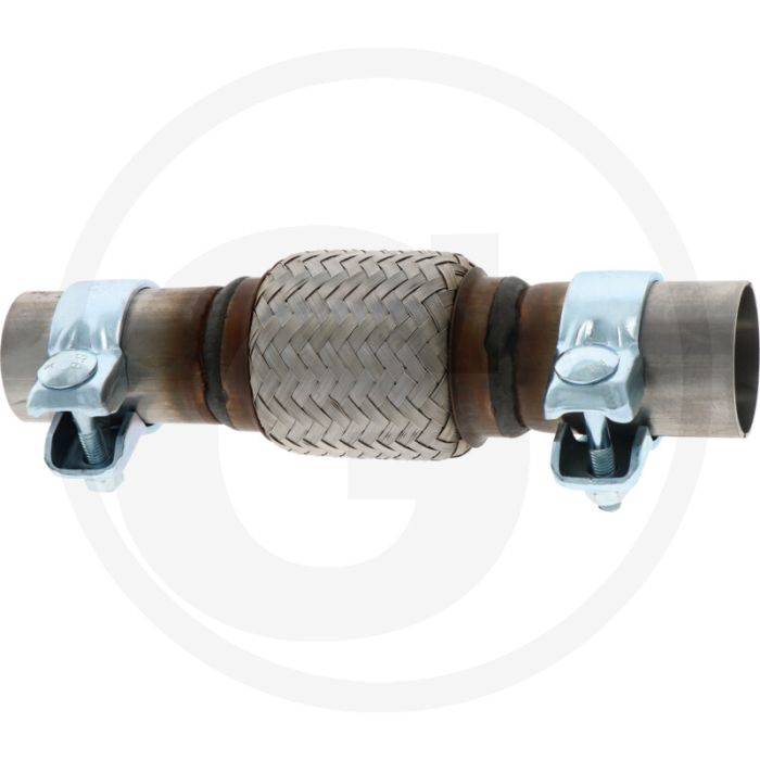 Flexibele buisverbinding 244mm (Ø42,5 / 45mm) (met sleuf en klemmen)