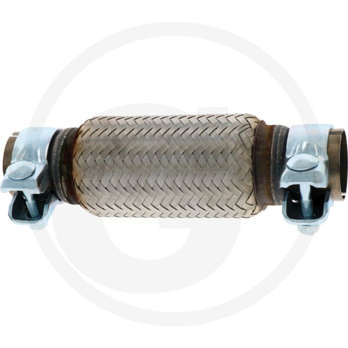 Flexibele buisverbinding 225mm (Ø43mm) (met sleuf en klemmen)